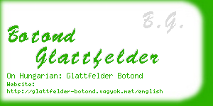 botond glattfelder business card